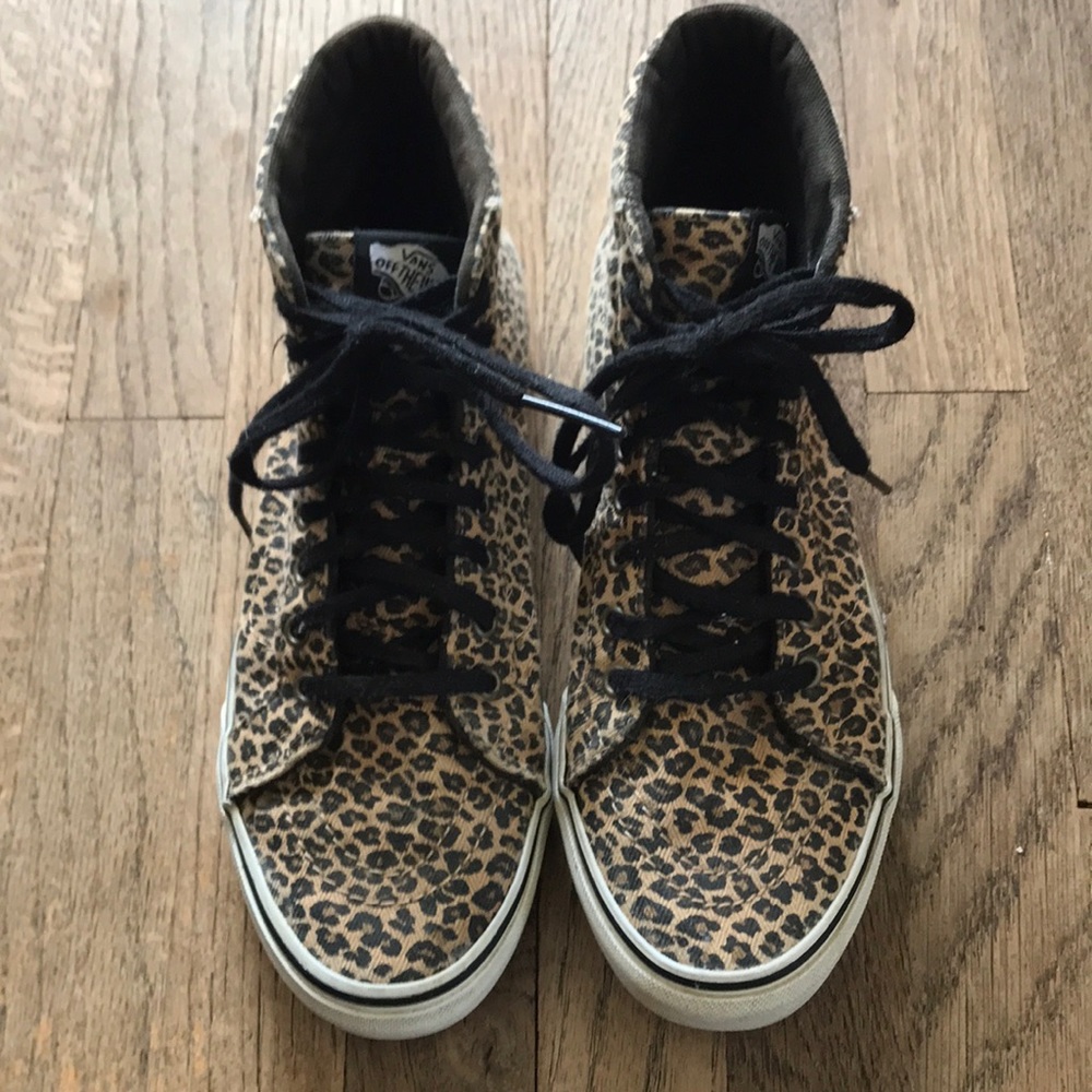 Vans cheetah print sk8hi